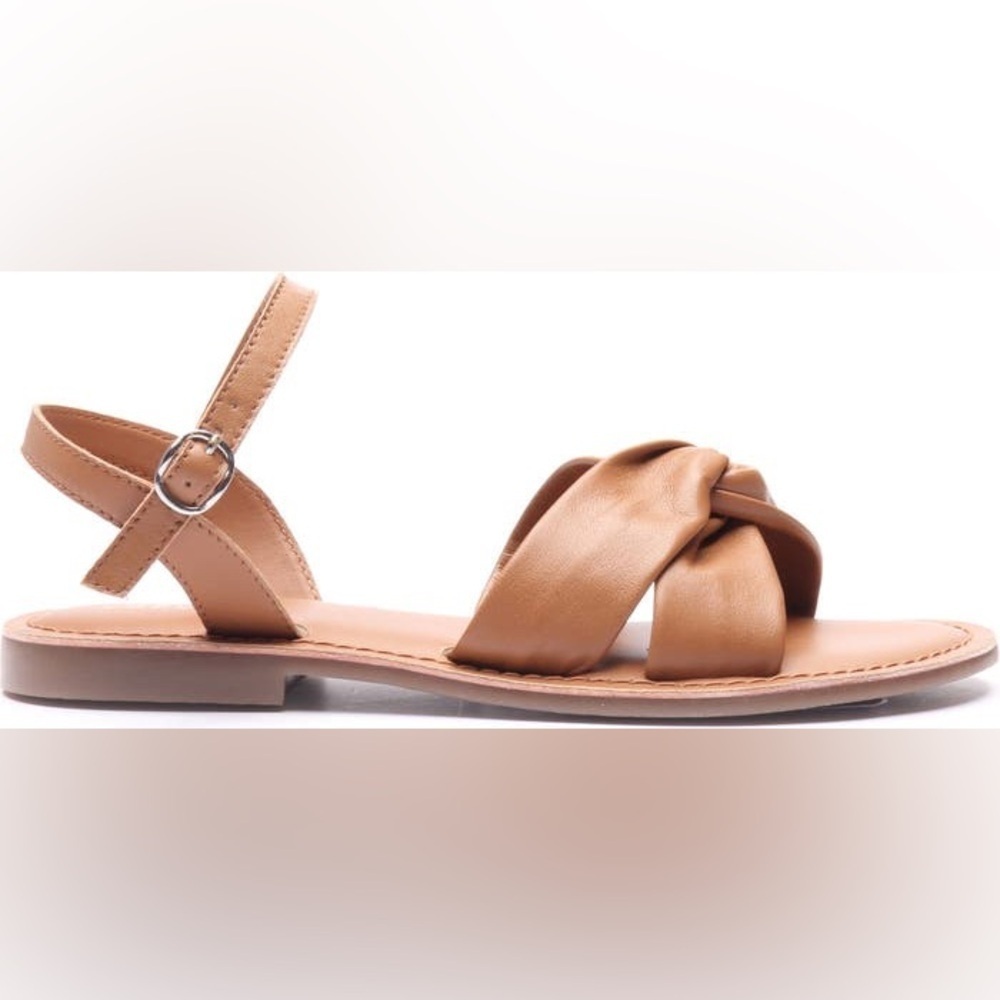 CREVO $80 Shoes Women’s Lark Leather Sandals Chestnut Size 5.5 NWT - Picture 5 of 8